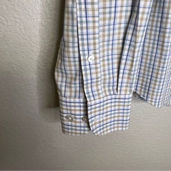 UNTUCKit Slim Fit Wrinkle Free Verdanel Checkered Button Down Shirt Men's Large - Picture 6 of 15